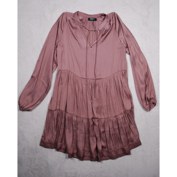 RESET by Jane Mauve Heather Satin Dress Size Small NWOT - Picture 2 of 9